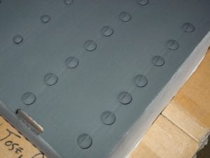 Screws after painting