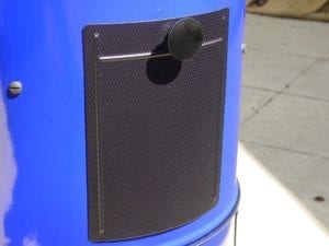 Black anodized access door