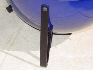 Black anodized leg