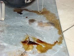 Results of foiled water pan dripping