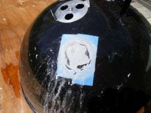 Wet sanding the JB Weld epoxy