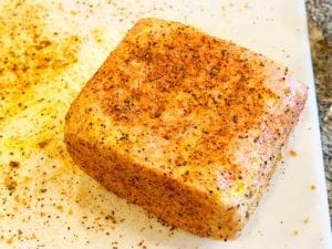 Rubbed piece of Spam