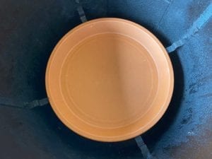 Terra cotta saucer in WSM