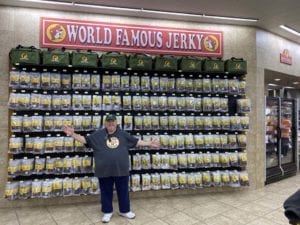 Buc-ee's wall of jerky