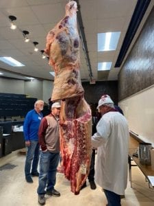 Close-up of side of beef