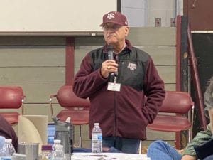 Dr. Savell presenting on the science of behind barbecue