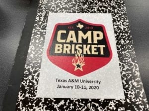 Camp Brisket notebook