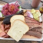 Barbecue sampler at Micklethwaite Craft Meats