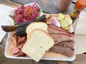 Barbecue sampler at Micklethwaite Craft Meats