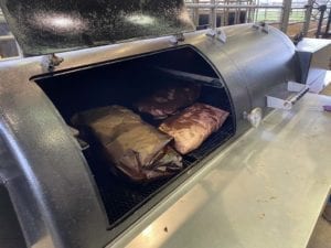 Jambo full of wrapped briskets