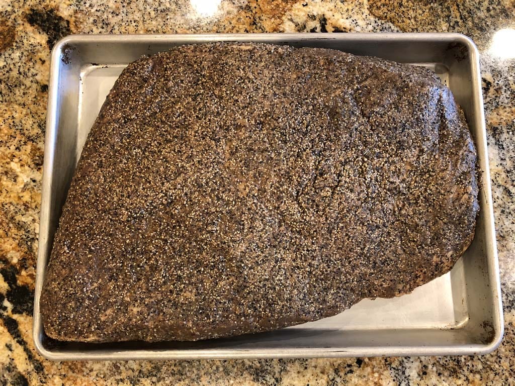 Brisket flat after 7 day cure