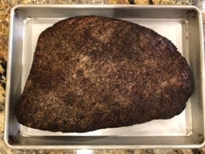 Pastrami ready for a rest