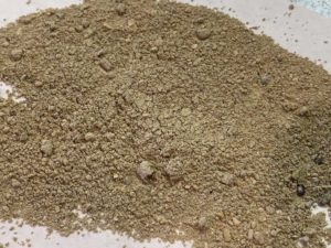 Close-up of Kingsford Original 2020 ashes