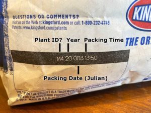 Production code on Kingsford Briquets 2020