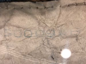 Production Code #1 on 1984 Kingsford charcoal bag