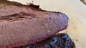 Juicy brisket after 4 hour rest in electric oven