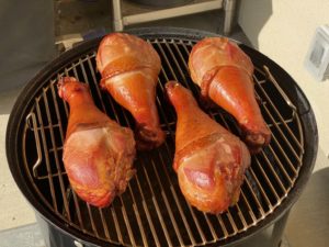Finished giant Texas turkey legs