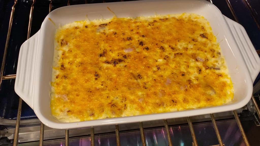 Kansas City Style Cheesy Corn after broiling