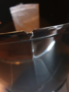 Middle section welding defect