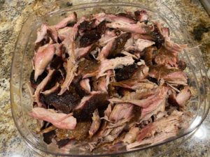 Pulled pork in container