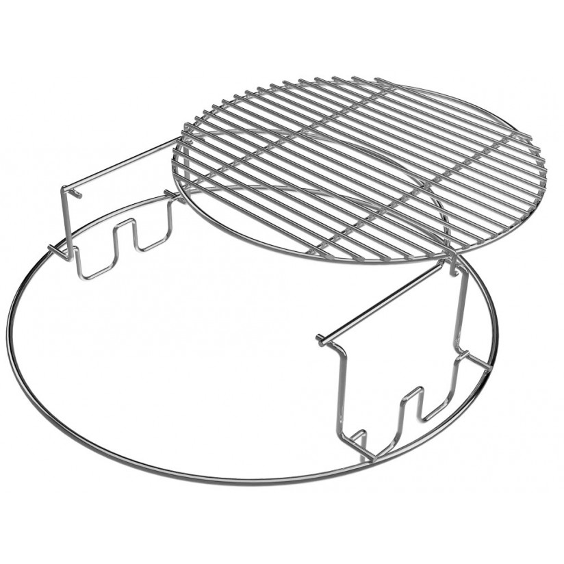 Green Egg & More! Details about   Extra Grill Rack Charbroil Upper Smoke Shelf For Weber 