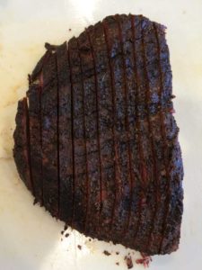 Sliced brisket flat