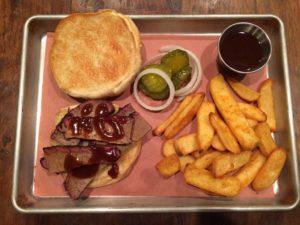 Lean brisket sandwich