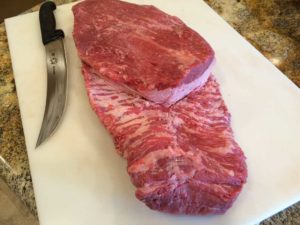 Whole brisket competition trim