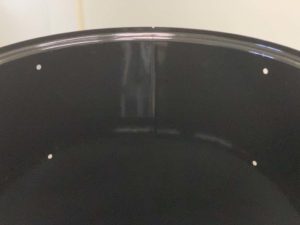 Grill strap holes in middle cooking section