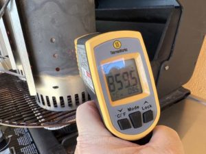 Measuring Franklin temperature with an infrared thermometer