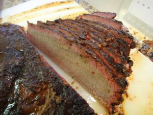 Sliced brisket flat