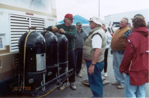 Jim Minion securing WSMs