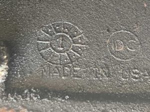 Example of aluminum casting date code